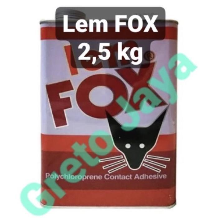 ( 1 Galon ) Lem FOX Kuning Kaleng Serbaguna 2.5 Kg 2.5kg Galonan