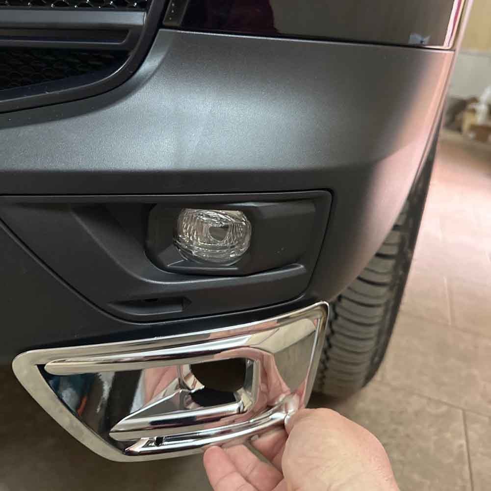 1 Set Fog Lamp Cover Fog Lamp Eyebrow Trim For Toyota Land Cruiser LC300 2021-2023 Front Fog Lamp