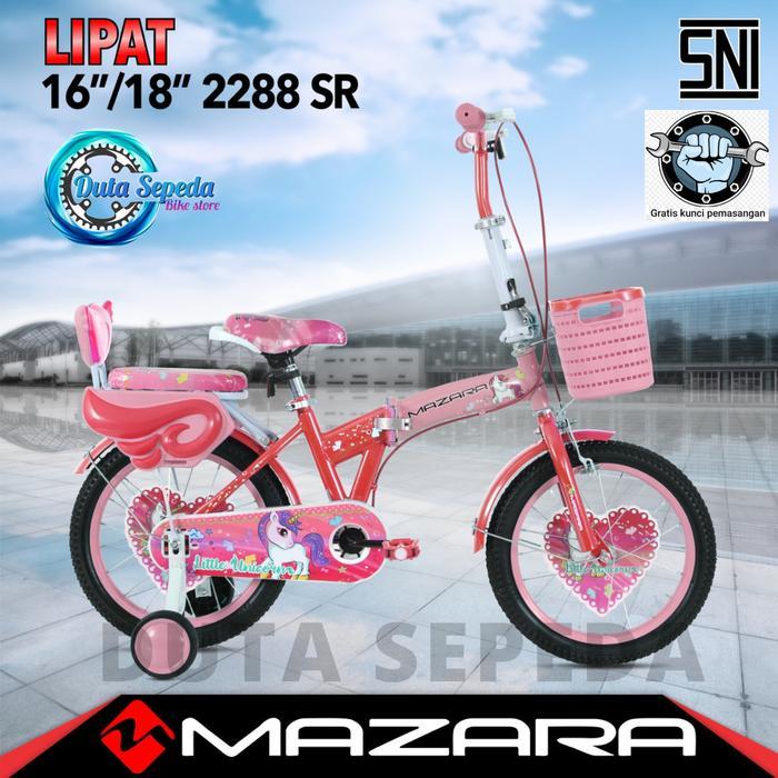Sepeda Lipat Anak Ukuran 16 Dan 18 Inch Usia 5 - 12 Tahun Pasti Promo