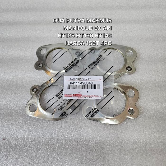 PAKING MANIFOLD EX API RINO HT125 DUTRO HT130 HT140 HINO DUTRO HARGA 1SET 4PC 04111-WU340