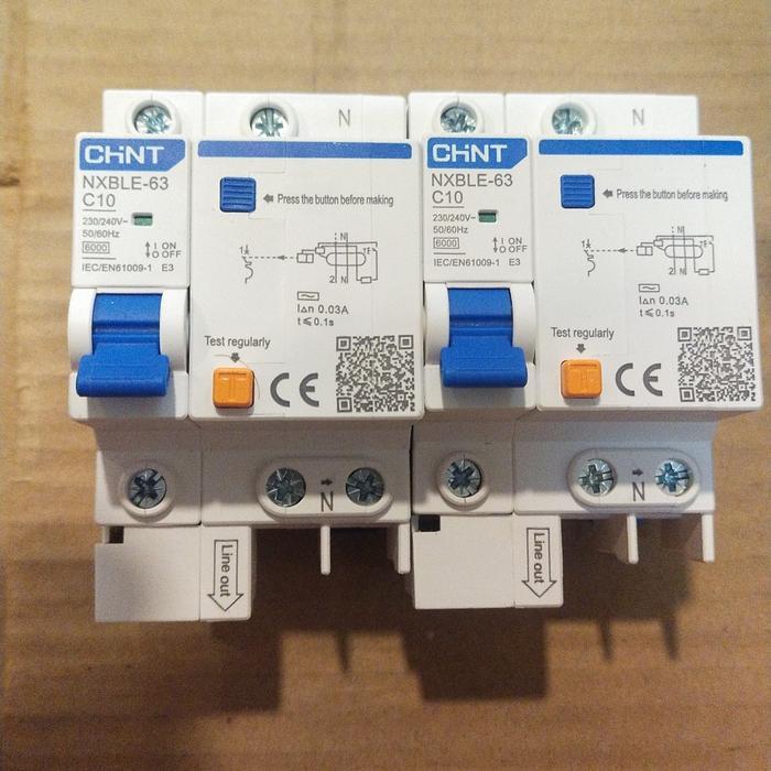 Rccb/Elcb Nxble-32 Chint 2P 6A/10A/16A/20A/25A (6Ka 30Ma)