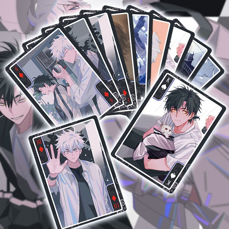 Time Agent Anime Playing Cards Cartoon Poker Toy Board Game Cards Hardcover Poker Toy Gift Kids Funn