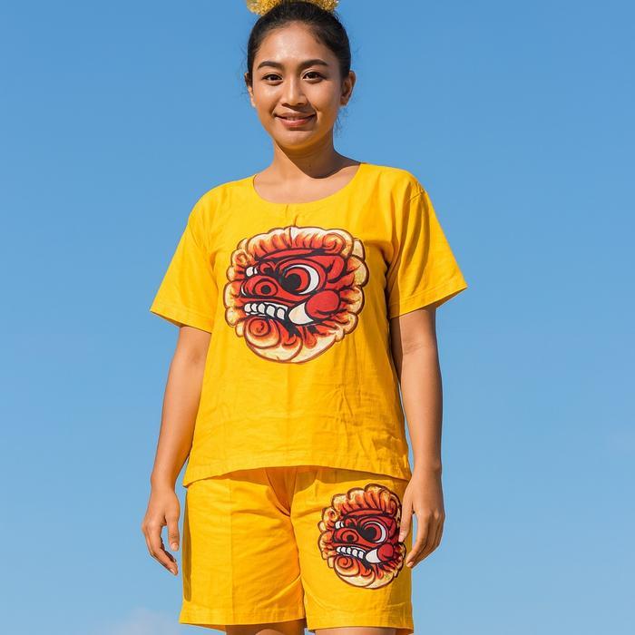 Setelan Baju Bali Barong Lukis Dewasa Khas Bali - Oleh Oleh Khas Bali By Kampung Souvenir Alexa