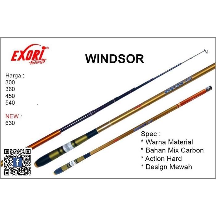 joran pancing exori windsor 300 360 450 540 630 cm tegek carbon hard
