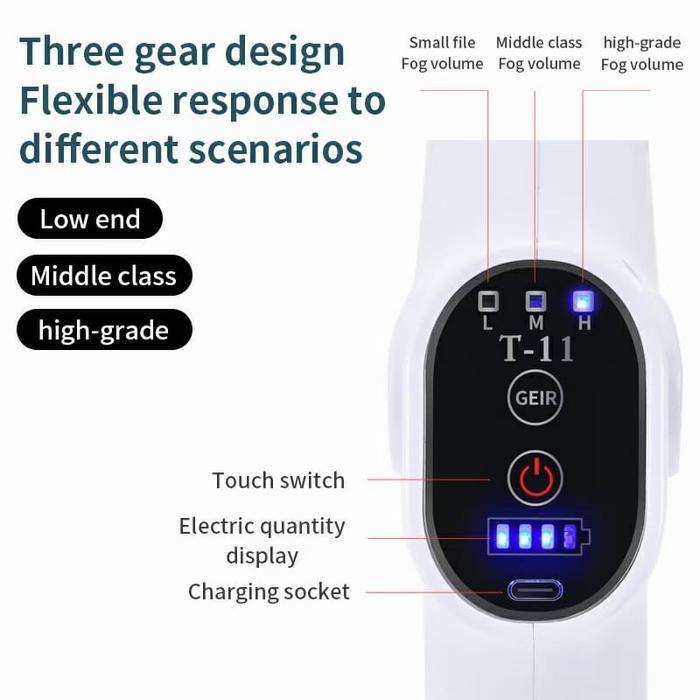 alat penyemprot disinfektan elektrik nirkabel semprot uap nano-800ml