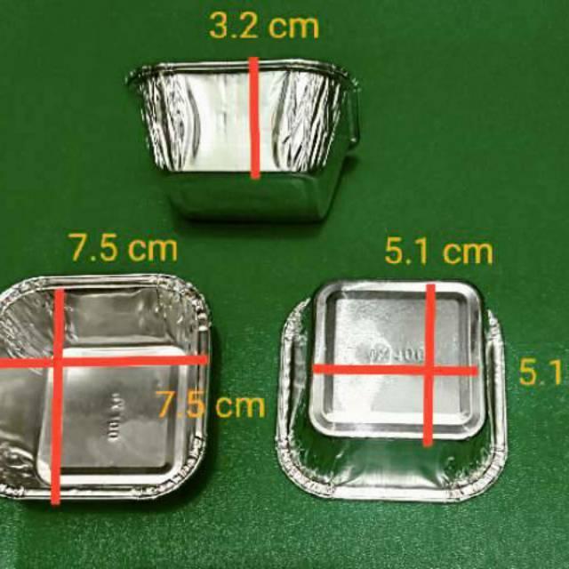 Aluminium Tray Cup Bx-340 - @100Pcs - Aluminium Foil Tray Bx340