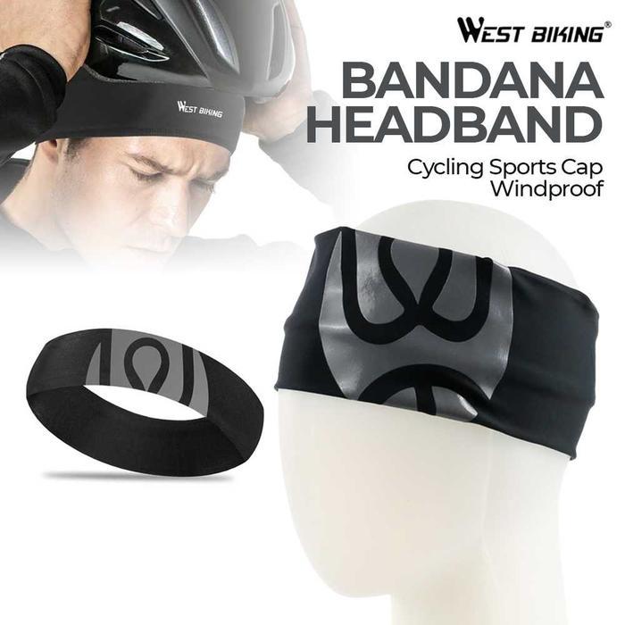 Bandana Headband Olahraga Elastic Sport Hairbands Ikat Kepala Pria