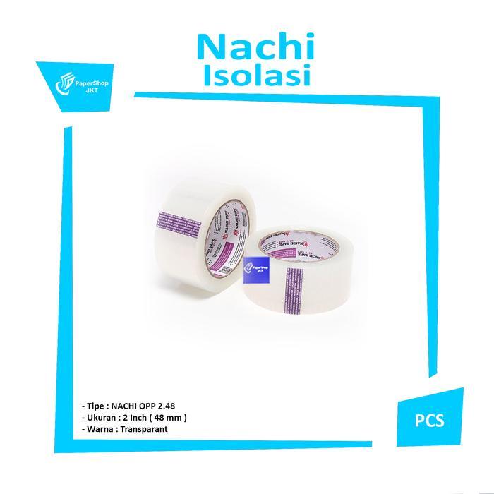 Lakban OPP Bening NACHI 2 Inch / 48mm ( Per Roll )