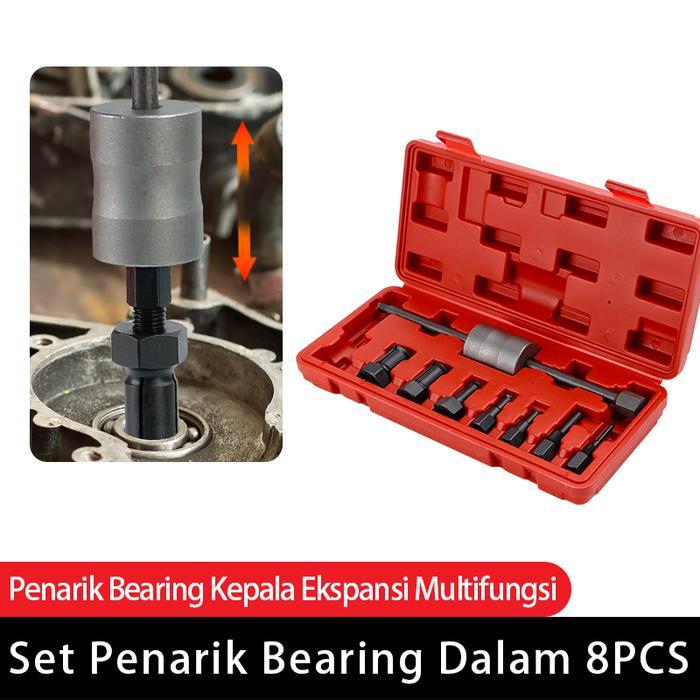 Tekiro Master - Chige 8Pcs Treker Bearing Puller Set Slide Hammer Penarik Laher Dalam Alat Buka