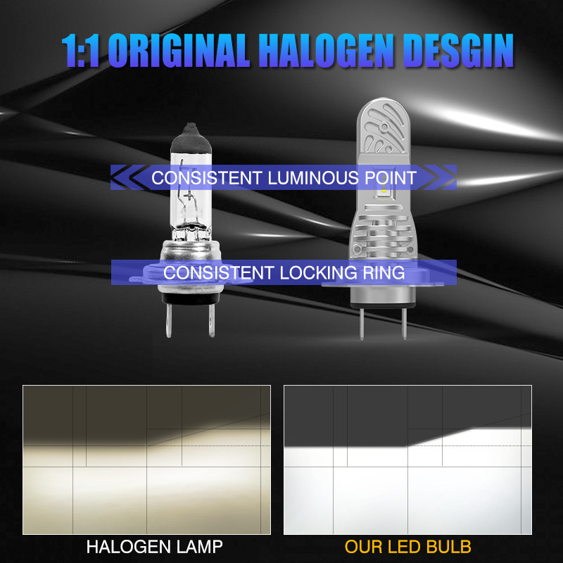 Carshark Mini H7 LED Headlights For VW Passat Golf 7 Polo Audi A4 B8 B6 A3 8P Q7 Mazda 5 3 BK CX7 La