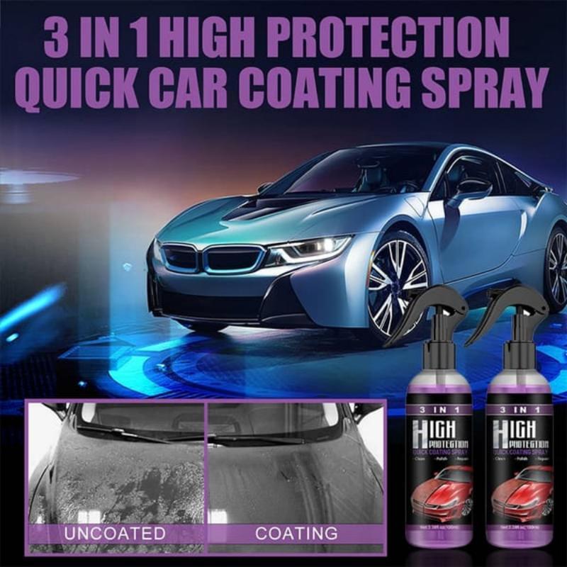 2/1Pcs 100ML Ceramic Car Coating Spray 3 in 1 Auto Nano Ceramic Coating Polishing Spraying Wax Car P