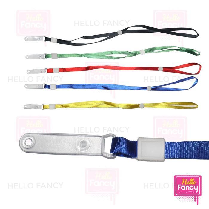 "New" Kalung Tali ID Card 1 cm Cantol Plastik Lanyard / Name Tag Murah PCL1