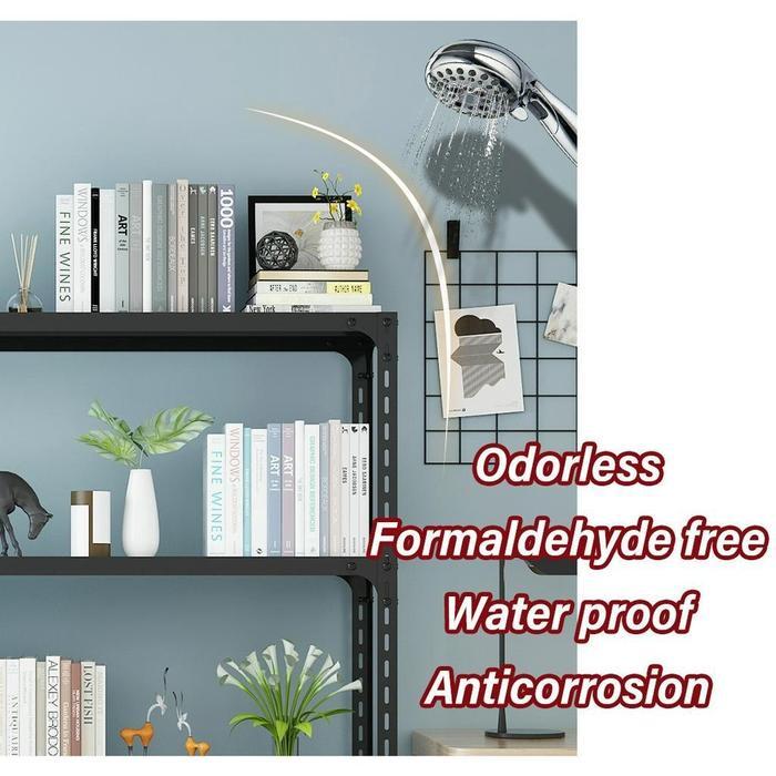 Rak Besi Siku Susun 120*40*200Cm Rak Dapur Rak Buku Rak Gudang Rak Barang Rak Aquarium Rak Jualan