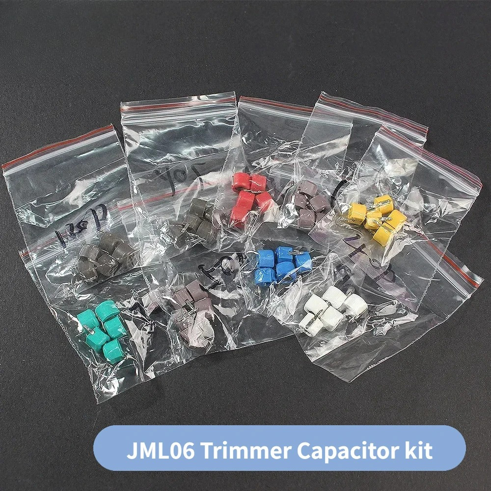45PCS JML06 Variable Trimmer Capacitor Kit 5pf 10pf 20pf 30pf 40pf 50pf 60pf 70pf 120pf 9 Types