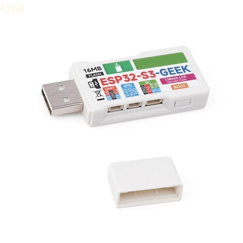 Y2GD Wireless ESP32 S3 Geek Development Board USB-A ESP32-S3 GEEK Powerful Processor 1.14in LCD