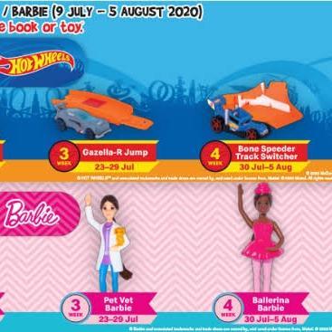 HAPPY MEAL HOTWHEELS BARBIE HOT WHEELS MCD 2020 PET VET GAZELLA TWIN