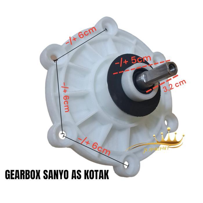 GEARBOX MESIN CUCI SANYO AS KOTAK / GEARBOX MESIN CUCI SANYO AQUA 2 TABUNG