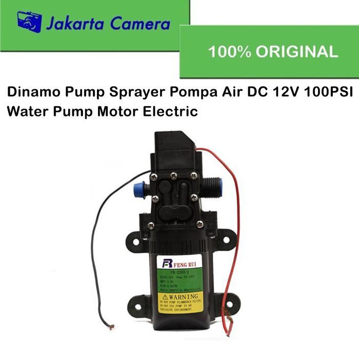 Dinamo Pump Sprayer Pompa Air DC 12V 100PSI Water Pump Motor Electric