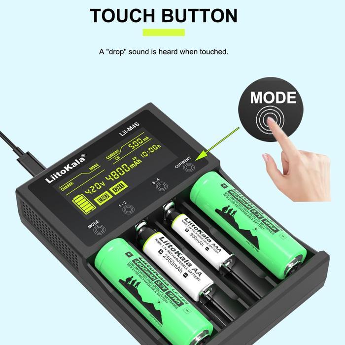 Charger Baterai Liitokala Lii M4S Original / Charger Baterai Aa /18650