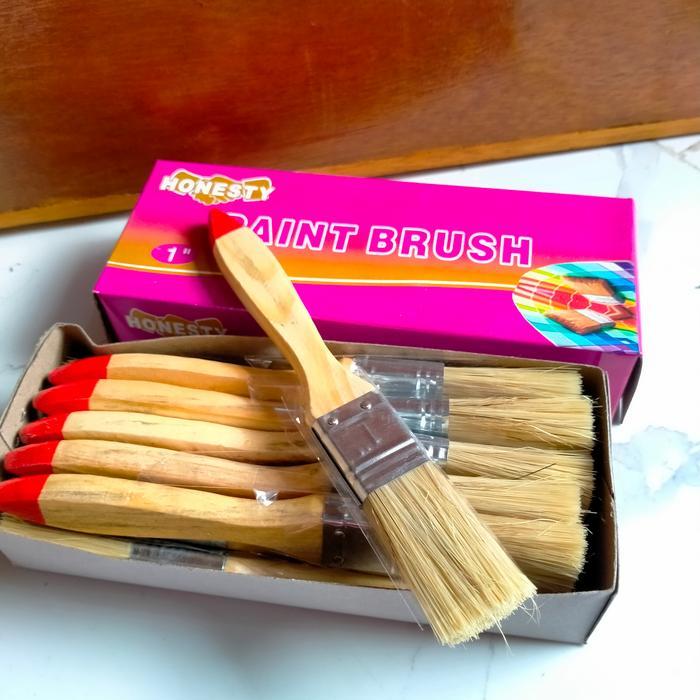 "New" kuas cat 1 inchi 1lusin kuas 12pcs