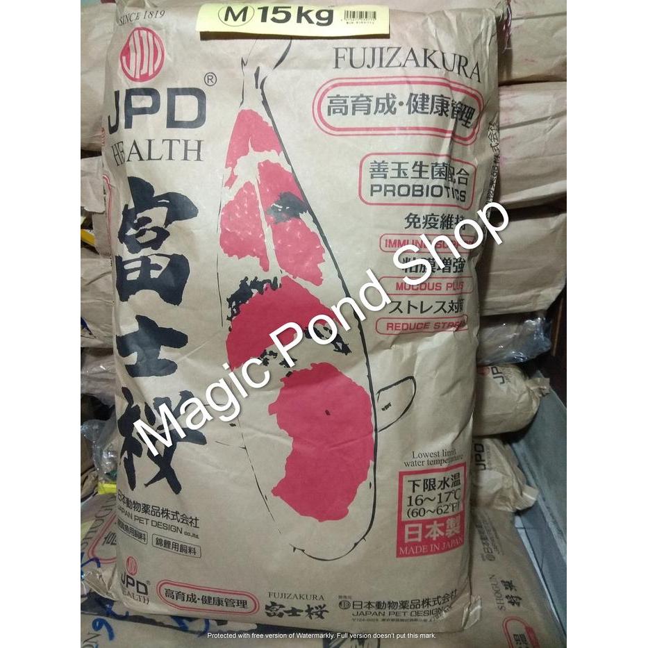 Fujizakura Jpd 15 Kg Koi Food / Pakan Koi (ukuran M/L)