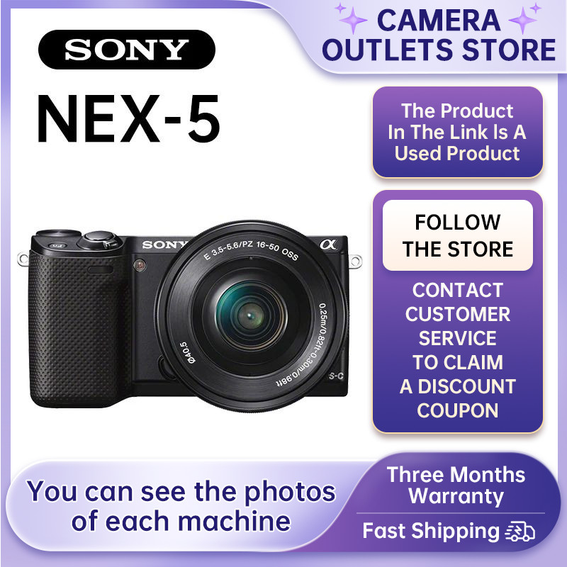 Sony Alpha NEX-5 5C 5N 5R 5T NEX-6 7 APS-C Mirrorless Camera Digital Compact 24.30MP 1080P HD Video