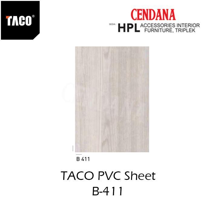 TACO PVC Sheet Urat Kayu B-411 Siap Kirim