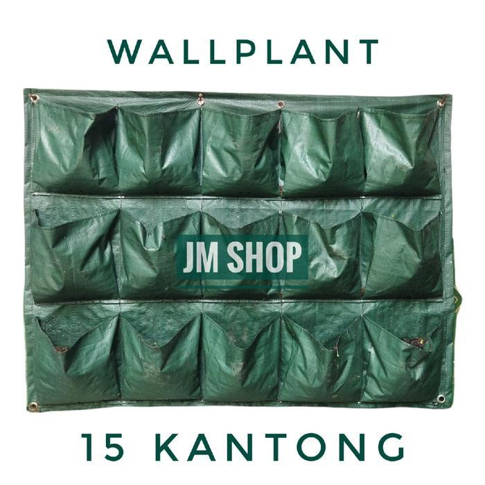 Top WALL PLANTER BAG 15 KANTONG POT DINDING Tanaman