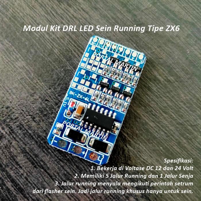 "New" Modul Kit DRL LED Sein Mode Running dan Lampu Senja DC 12 Volt