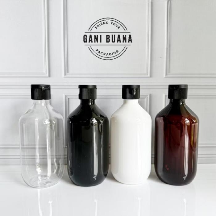 BOTOL FLIPTOP 300ML MADA TUTUP FLIPTOP HITAM/BOTOL FLIPTOP 300ML PET