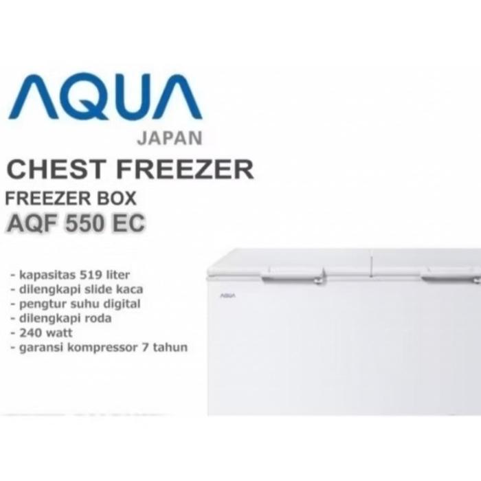 BOX FREEZER AQUA 500LITER AQF-550EC CHEST FREEZER