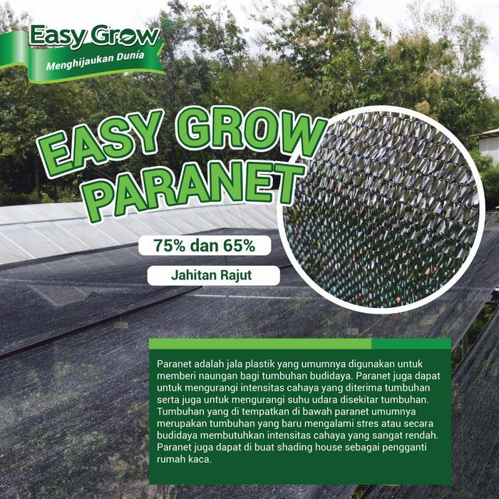Easy Grow Paranet 75% Ecer / Meteran Lebar 3 Meter