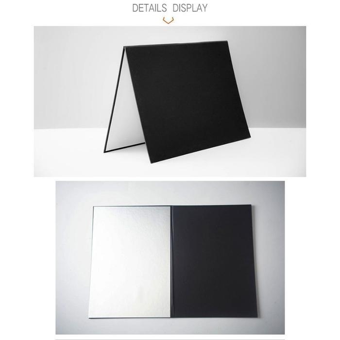 Reflektor Papan Lipat Fotografi Cardboard A3 / Perlengkapan Fotografi