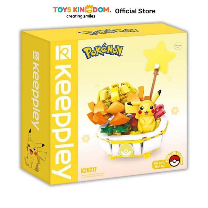 Toys Kingdom Keeppley Pokemon Bonsai Pikachu - Kuning Keepplay Kids Toy Miniature Deco Character
