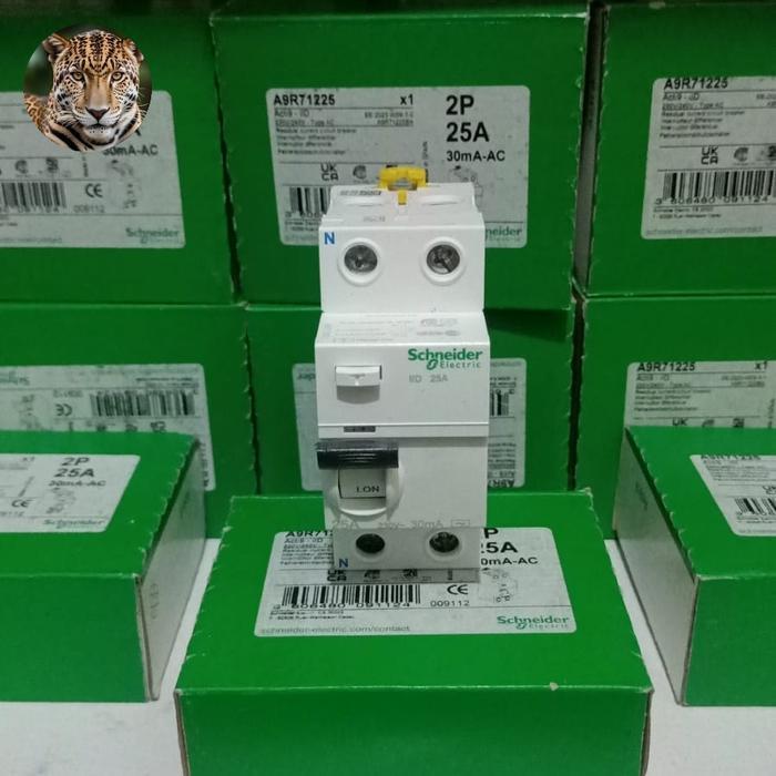 Elcb Iid 2P 25A 30Ma Schneider Original / Rccb Elcb Schneider Iid 2P 25A 30Ma