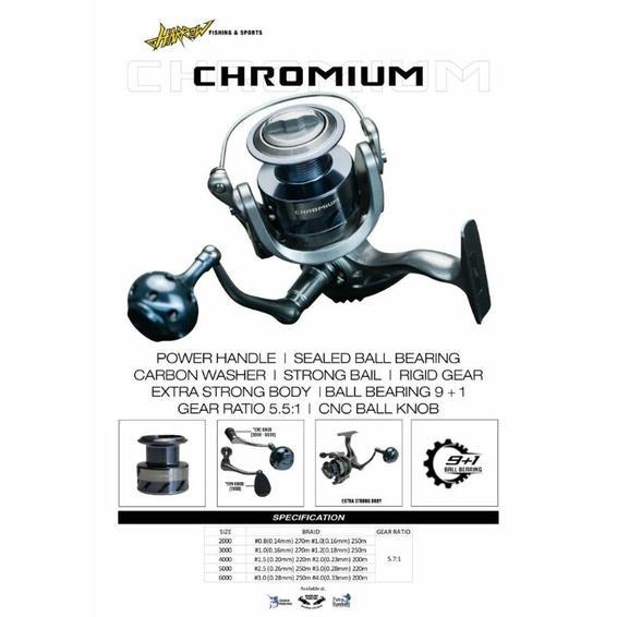 Reel Spinning Harrow Chromium (Power Handle)