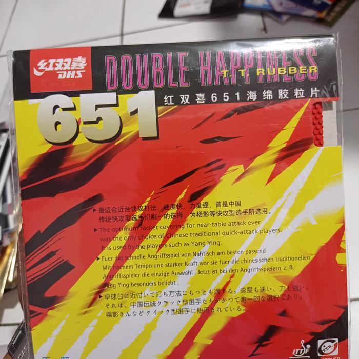 KARET TENIS MEJA BINTIK DHS 651 ORIGINAL