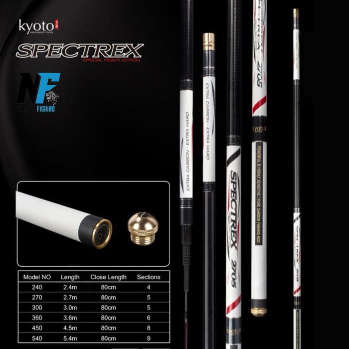 New Carbon Fiber Joran Pole/ Tegek Pure Carbon Fsihing Rod Kyoto Anyfish Populer