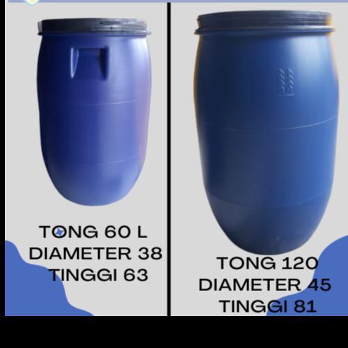 tong sampah / tong biru 60 L / gentong air dan drum plastik