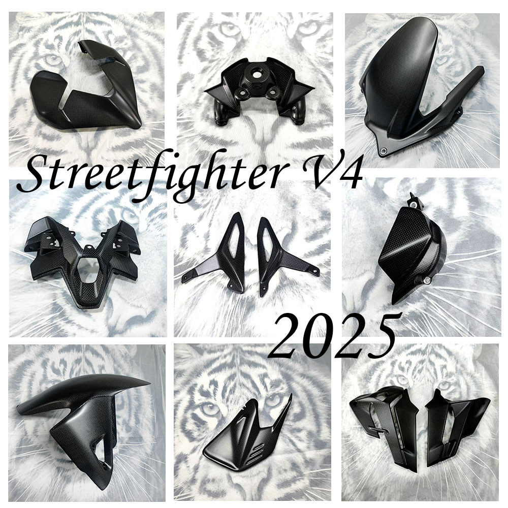 New Motorcycles Ducati Streetfighter V4 V4S 2025 Carbon Fiber Body & Frame Full Fairing Kits Ified