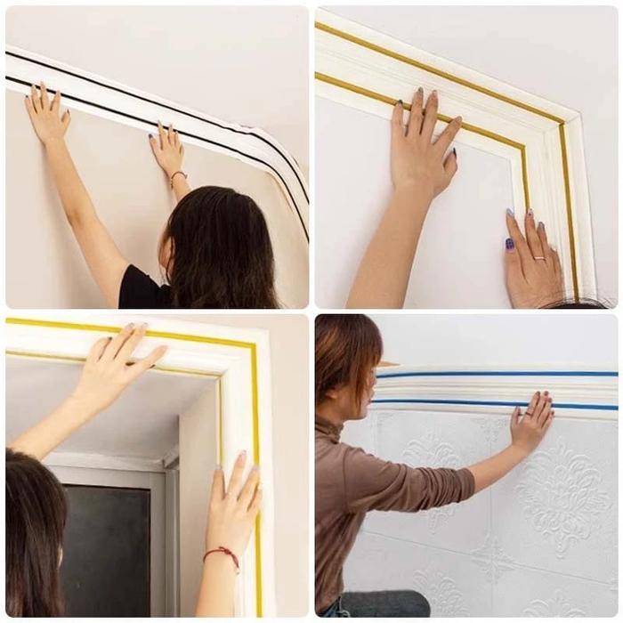 "New" List Wallfoam 3D / List Border Wallpaper foam / Pembatas wallfoam Dinding 3D