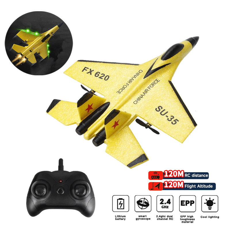 Rc Foam Aircraft Su-35 Plane 2.4G Radio Control Glider Remote Control Fighter Plane Glider Airplane