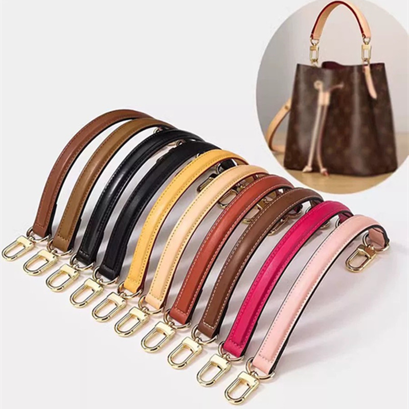 Leather Bag Handle Accessories For LV Neo Bucket Bag Portable Shoulder Belt Tote Bag Strap Short