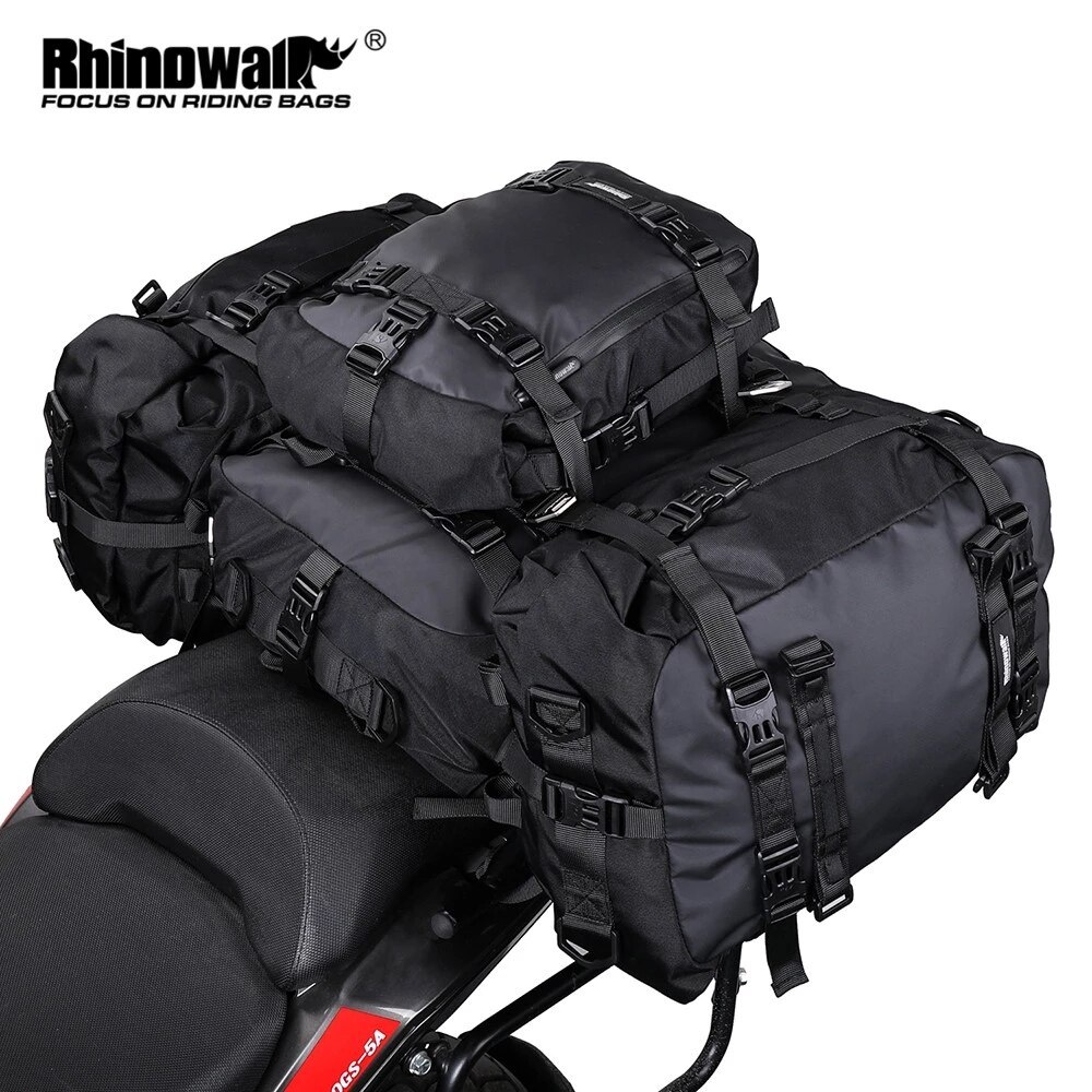 Rhinowalk Motorcycle Rear Seat Bag 10L Or 20L Or 30L Waterproof Saddle Bag Luggage Pack