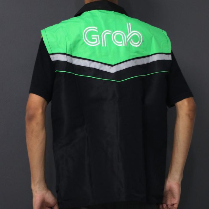 Rompi Bb 5Hopee Grab Terbaru / Rompi Orange Bolak Balik Bordir / Rompi Bunglon 5Hopee Grab Pria