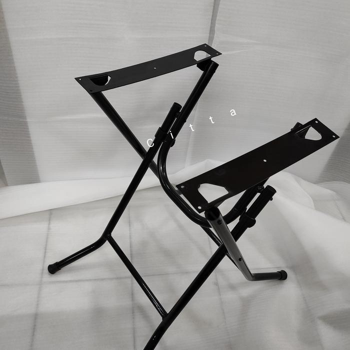 Kaki Meja Lipat Besi Silang