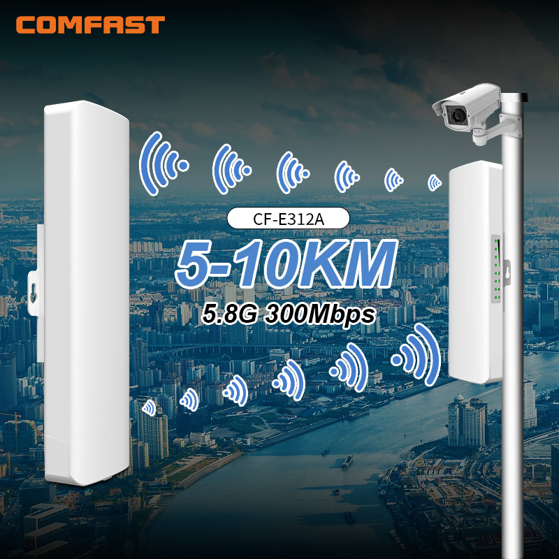 BEST COMFAST 5KM 5GHz 300Mbps Outdoor CPE Wifi Access Point Wireless Wi Fi Router Extender Bridge Na