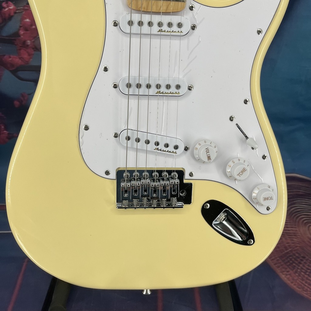 Diskon 2025 Standard Yellow Style Guitar Maple Neck Maple Fretboard