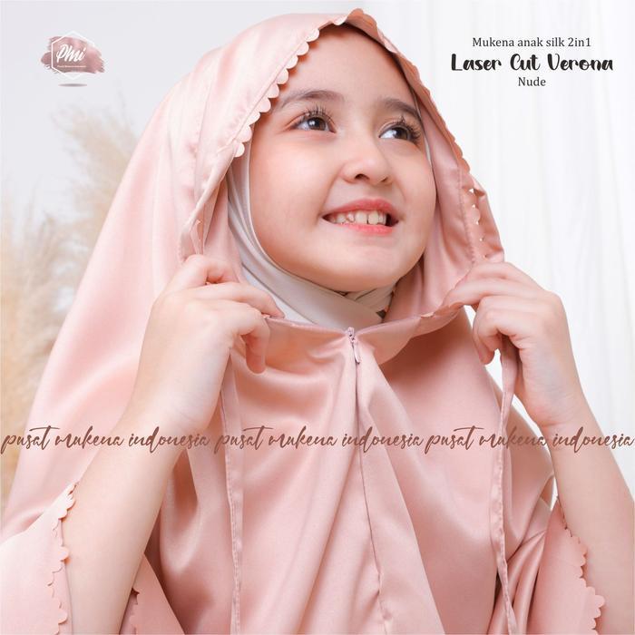 PUSAT MUKENA INDONESIA - MUKENA ANAK LASER CUT VERONA