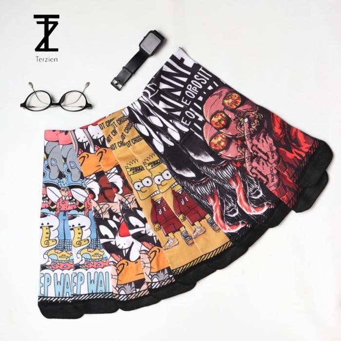Terzien - Kaos Kaki Fullprint 1 Box isi 5 - Terzien
